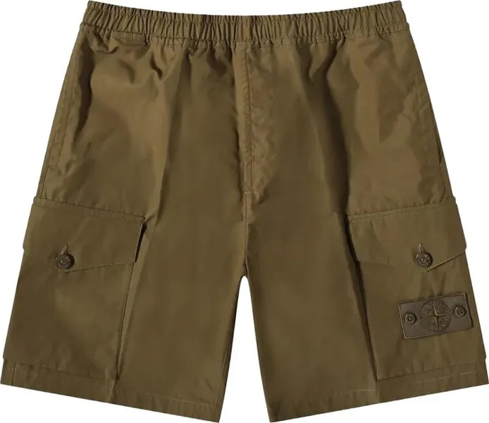 Шорты Stone Island Bermuda Comfort Ghost Shorts 'Military Green', зеленый