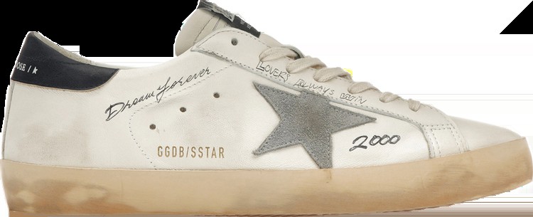 Кроссовки Golden Goose Superstar 'Dream Forever - White Black', белый