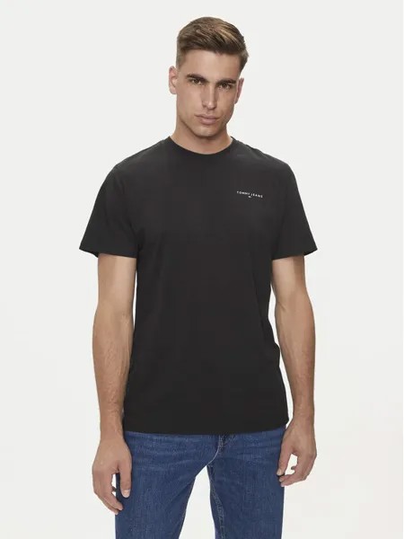 Футболка узкого кроя Tommy Jeans, черный
