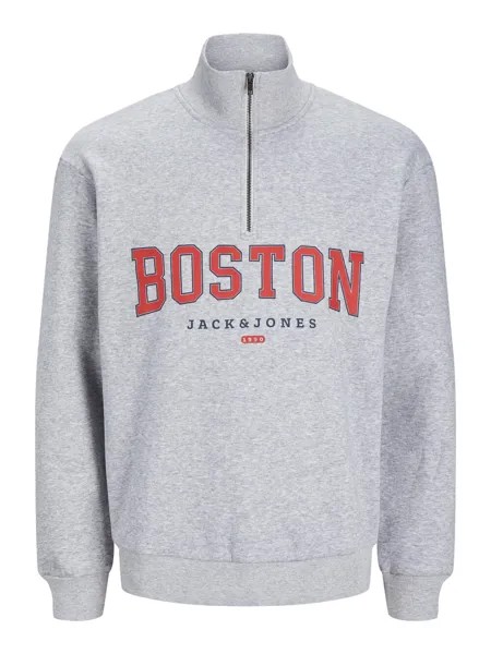 Толстовка JACK & JONES Bradley Cedric, пестрый серый