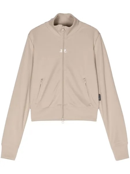 Спортивная куртка интерлок на молнии Courrèges, бежевый