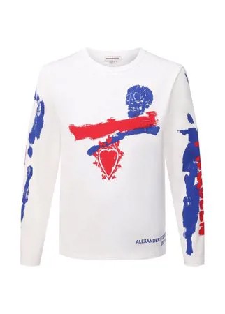 Хлопковый лонгслив Alexander McQueen