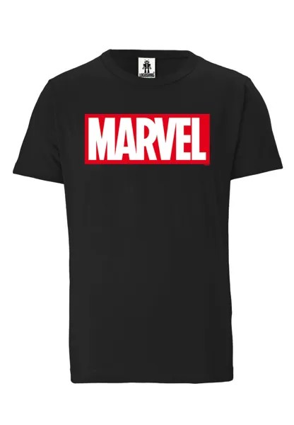 Футболка Logoshirt Marvel Logo, черный