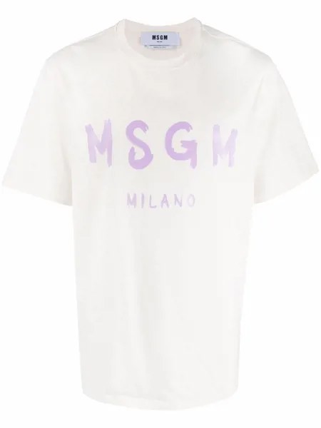 MSGM футболка с логотипом