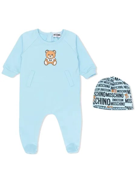 Moschino Kids комбинезон для новорожденного с принтом Toy Bear