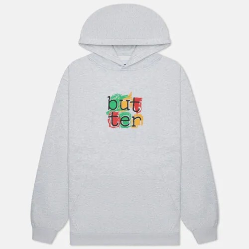 Толстовка Butter Goods, силуэт прямой, размер XL, серый