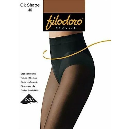 Колготки Filodoro Ok Shape, 40 den, размер 2, бежевый