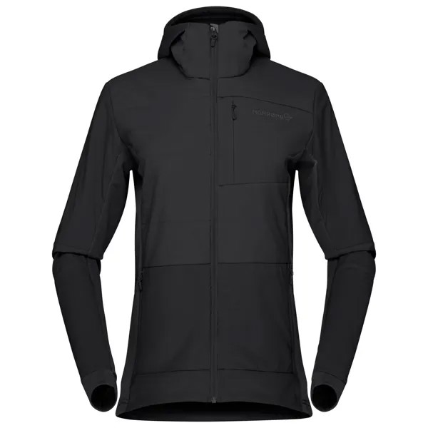 Куртка из синтетического волокна Norrøna Women's Falketind Alpha90 Insulated Zip Hood, цвет Caviar