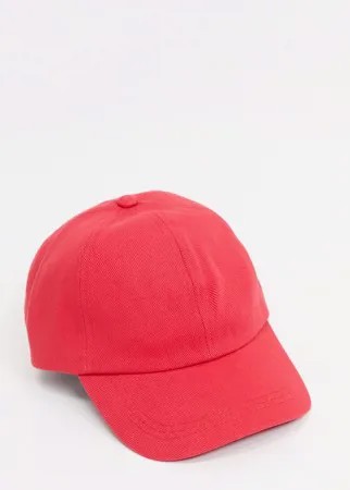 Красная мягкая 6-панельная бейсболка в винтажном стиле ASOS DESIGN-Красный