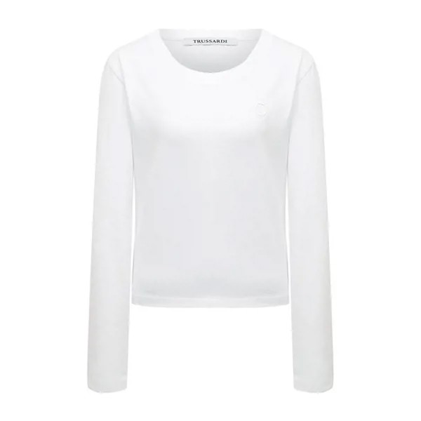 Хлопковый лонгслив Trussardi