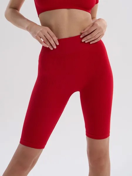 Шорты женские Mademoiselle 1525 Short leggings Rib красные L-XL