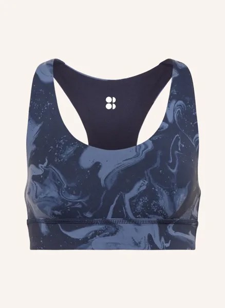 Двусторонний спортивный бюстгальтер super soft reversible yoga Sweaty Betty, синий