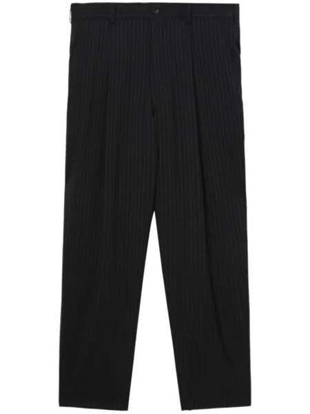 Comme des Garçons Homme Deux шерстяные брюки в тонкую полоску, серый