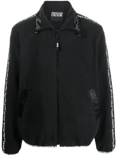 Versace Jeans Couture спортивная куртка с логотипом, черный