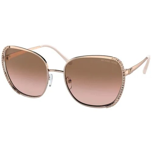 Солнцезащитные очки MICHAEL KORS, квадратные, оправа: металл, градиентные, с защитой от УФ, для женщин, розовый