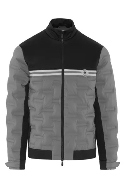 Черный мужской бомбер Primalot в стиле 80-х смешанная техника Original Penguin Golf, черный