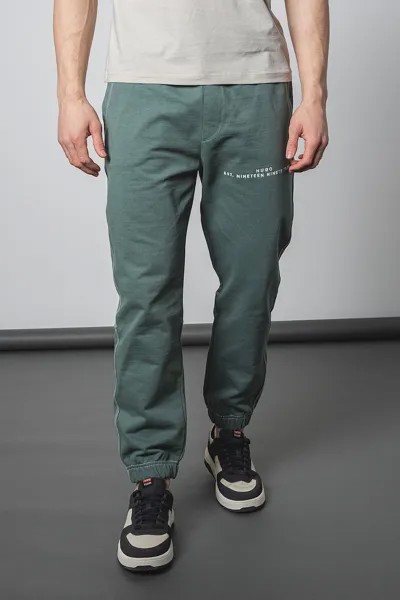 Спортивные брюки с контрастной строчкой Hugo, зеленый