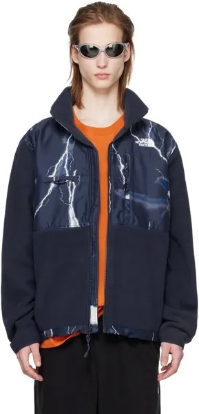 Темно-синяя куртка Денали The North Face, цвет Summit navy/TNF lightning large print