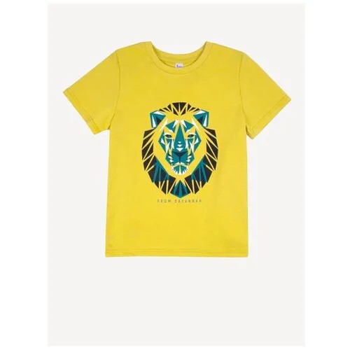 Хлопковая футболка с принтом Bossa Nova 267Л21-161 Желтый 110