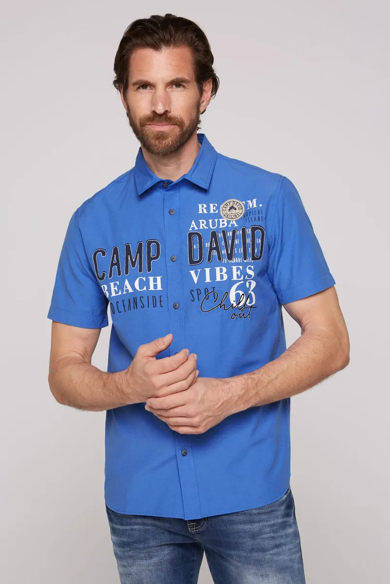 Рубашка CAMP DAVID с короткими рукавами, синий