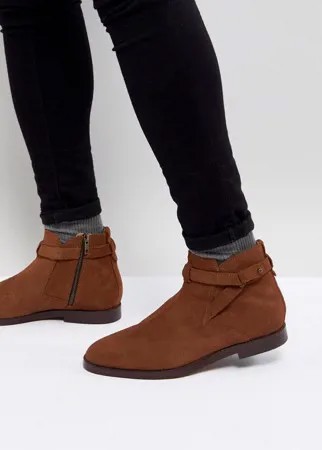 Светло-коричневые замшевые ботинки челси H By Hudson Cutler-Светло-коричневый