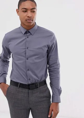 Темно-серая зауженная рубашка Celio-Серый