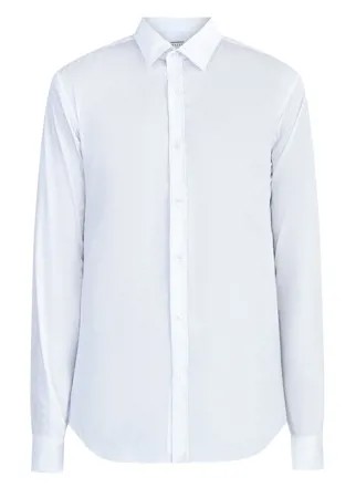 Белая рубашка кроя строго по фигуре Slim Fit из эластичного поплина