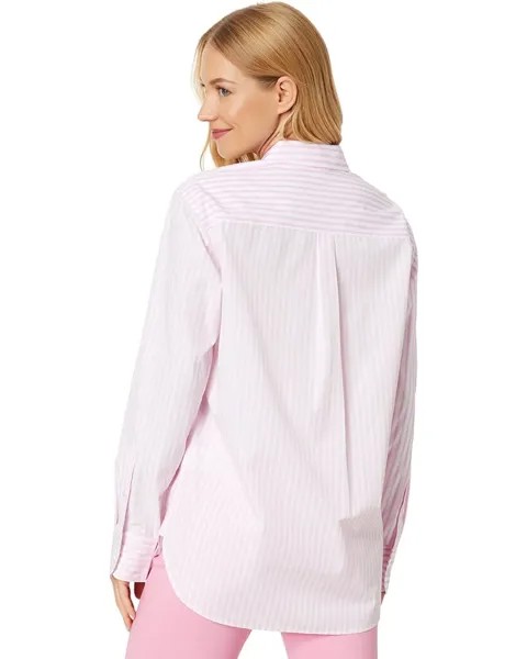 Топ Draper James Long Sleeve Lynn Top, цвет Pink Multi