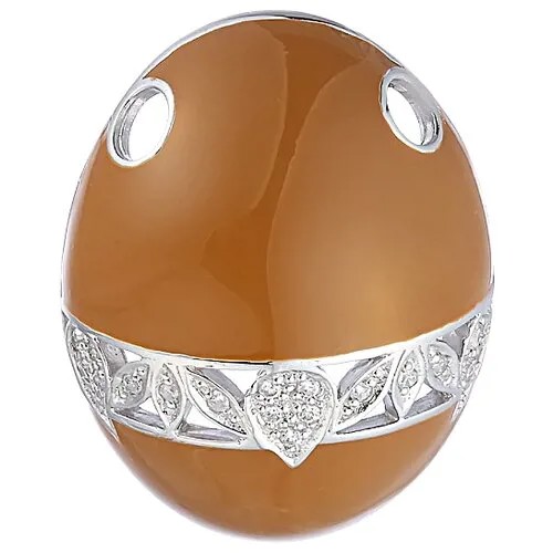 Подвеска с эмалью и фианитами из серебра BPC1443-03-NENAM-001-WG JV