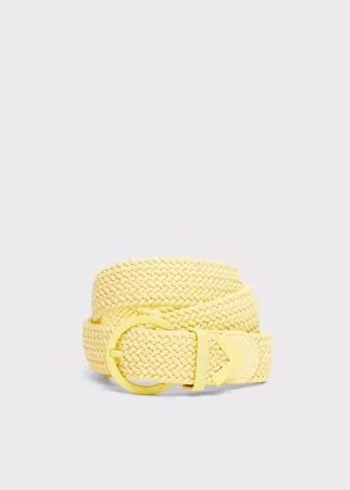 Stradivarius Цветной Плетеный Ремень Желтый 80