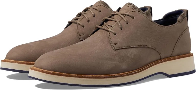 Оксфорды Osborn Grand 360 Plain Toe Oxford Cole Haan, цвет Morel Nubuck Oat/Navy Blazer