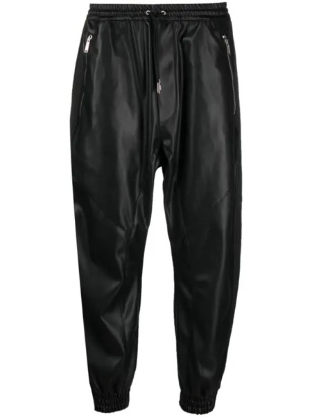 Dsquared2 спортивные брюки с кулиской и логотипом, черный