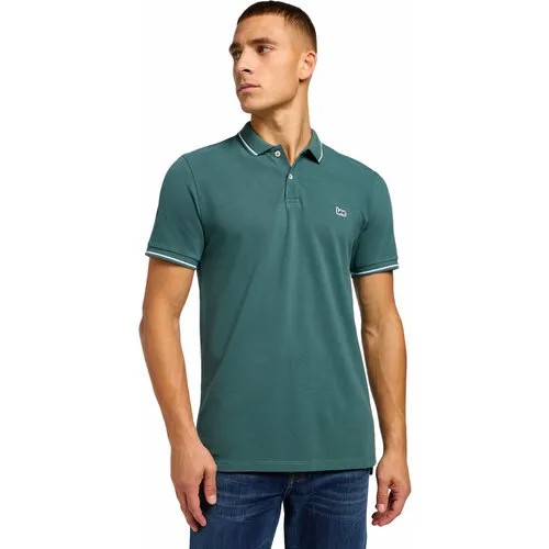 Поло Lee Men Pique Polo, размер S/REG, зеленый
