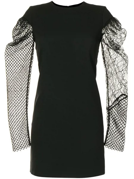 Yves Saint Laurent Pre-Owned платье мини с объемными рукавами