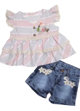 Baby Rose Комплект для девочки туника, шорты 3395