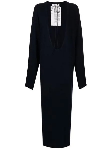 Extreme cashmere трикотажное платье с открытой спиной