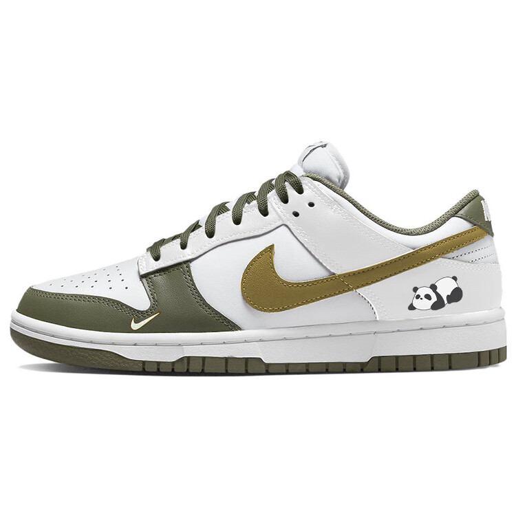 Кроссовки Nike Dunk Skateboarding Shoes Women's Low-top Green, зеленый