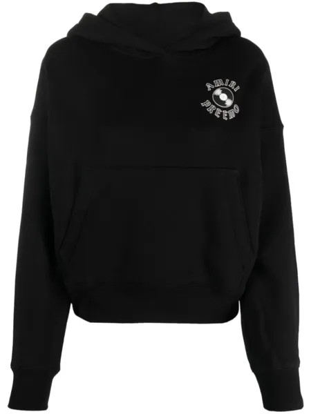 AMIRI Premier Records Cocoon cotton hoodie, черный