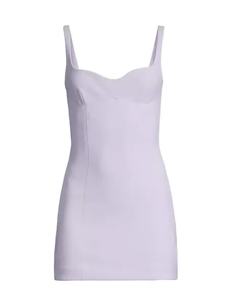 Мини-платье эластичной вязки Zoey Bec & Bridge, цвет pale lilac