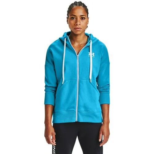 Толстовка Under Armour Rival Fleece Full Zip Hoodie, размер XS, синий