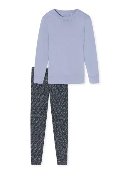 Пижама Schiesser Contemporary Nightwear, темно-синий/голубой