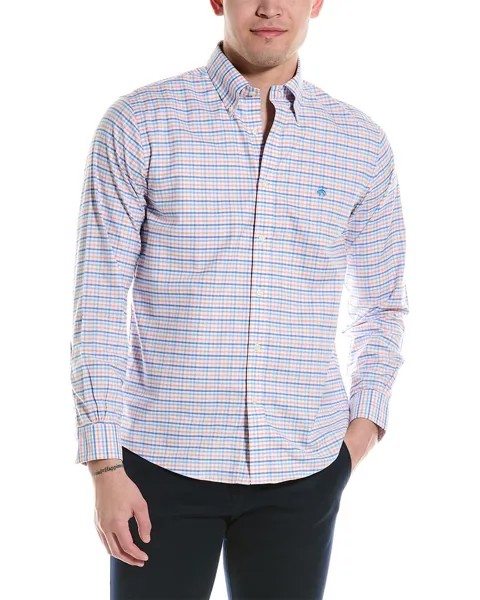 Рубашка из обычной ткани в клетку Brooks Brothers в клетку, красный