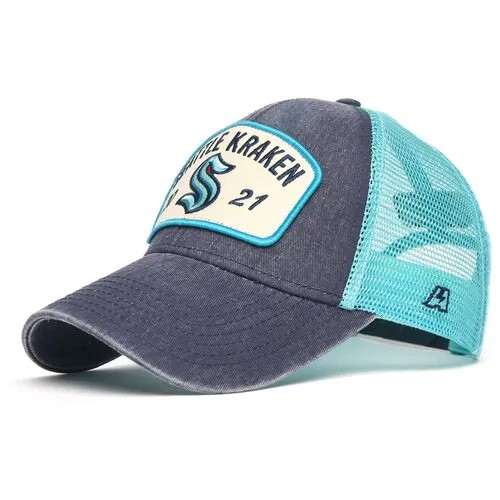 Бейсболка с сеткой NHL Seattle Kraken Atributika & Club, кепка мужская НХЛ Сиеттл Кракен летняя Атрибутика и клуб