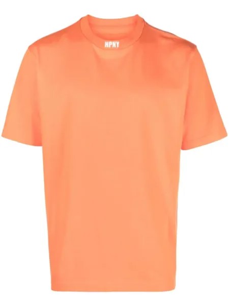 Heron Preston футболка с вышитым логотипом, оранжевый