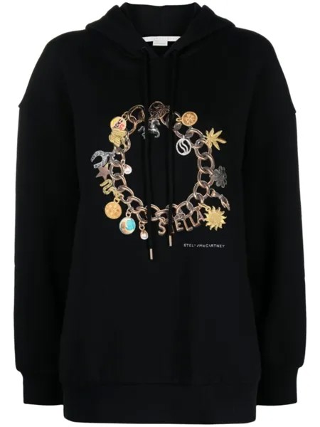 Stella McCartney худи с принтом, черный