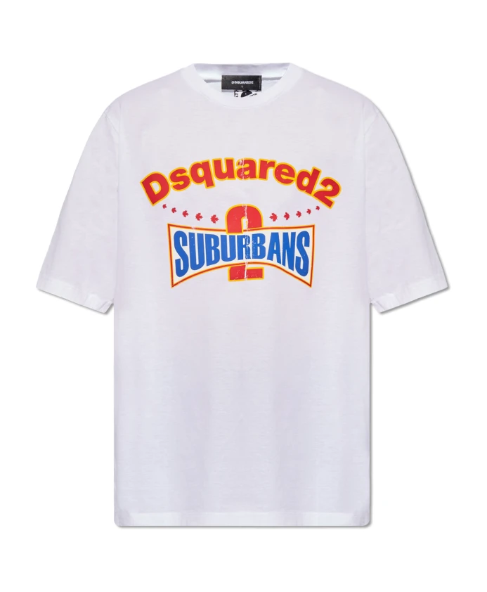 Футболка с логотипом Dsquared2, белый