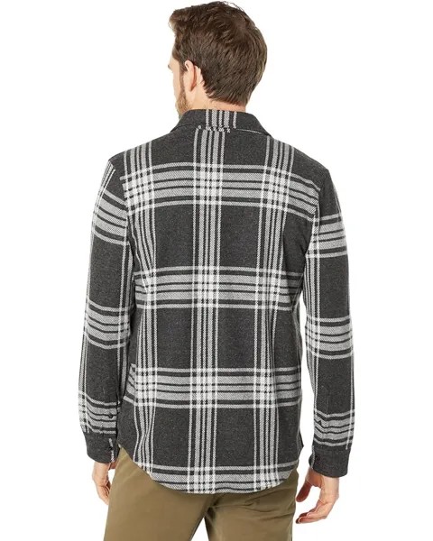 Рубашка Faherty Legend Sweater Shirt, цвет Charcoal Bone Plaid