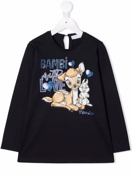 Monnalisa футболка с принтом Bambi