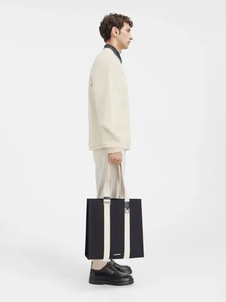Свитер с логотипом Ле тянуть Жакмюса Jacquemus, светло-бежевый