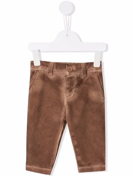 DONDUP KIDS прямые джинсы с эффектом потертости